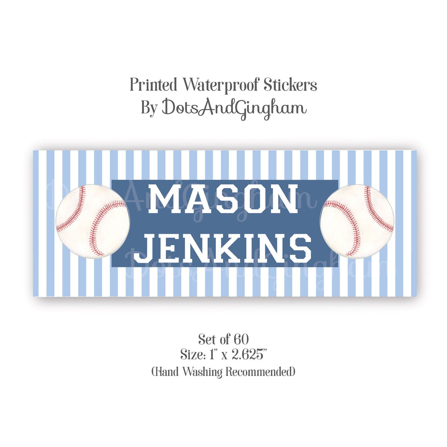 Baseball School Stickers - DotsAndGingham