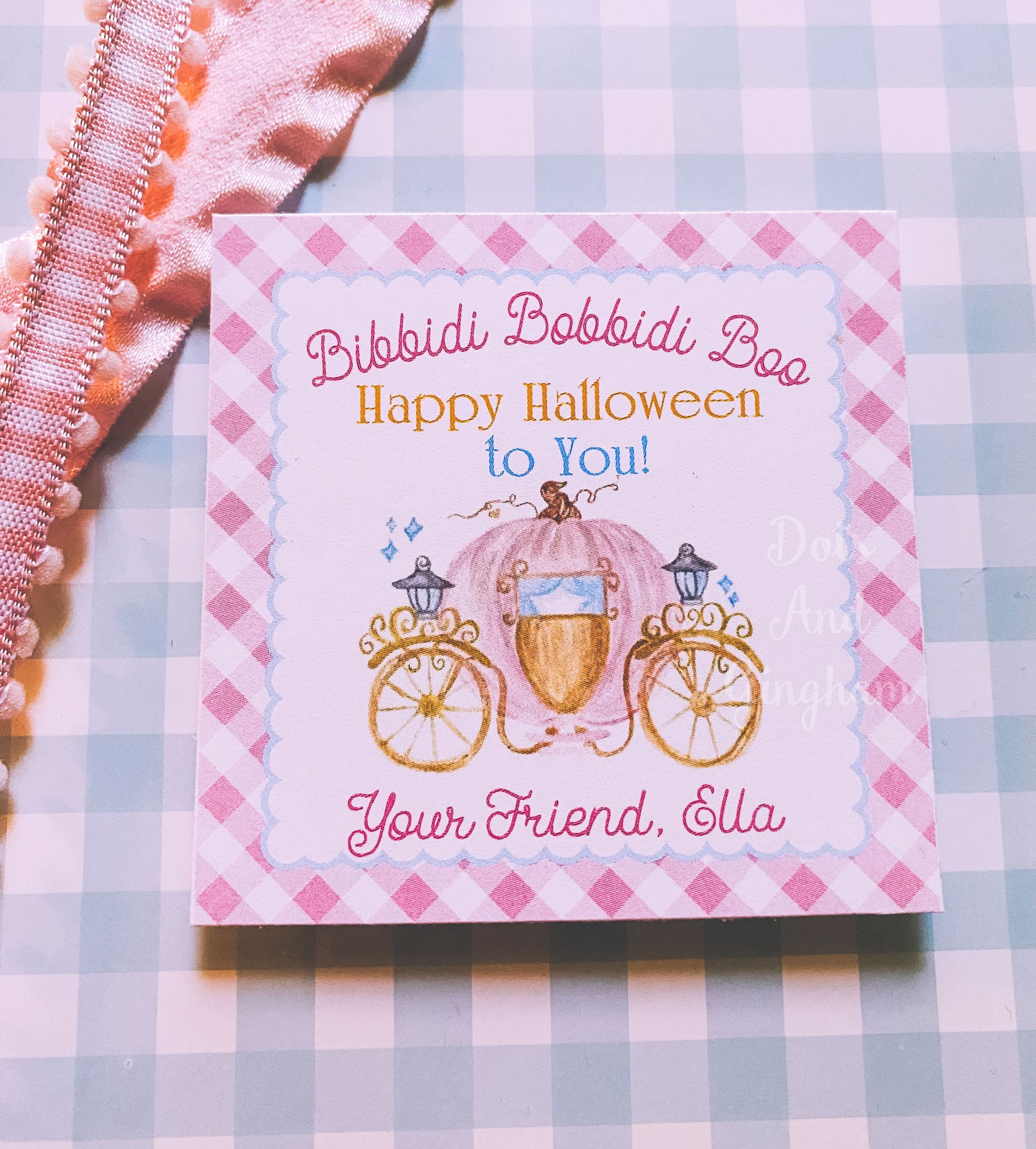 Halloween Bibbidi Bobbidi Boo Tags or Stickers - DotsAndGingham