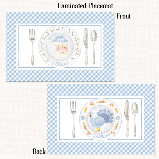Watercolor Christmas - Thanksgiving Placemat