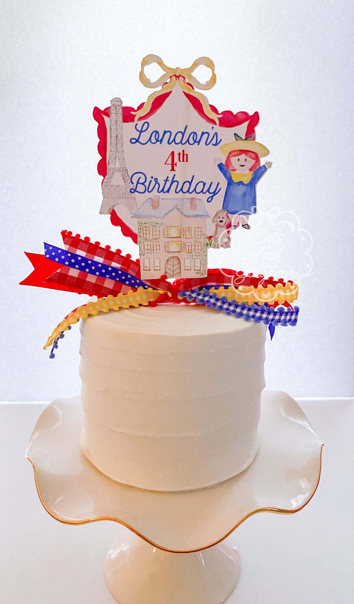Madeline Cake Topper - DotsAndGingham