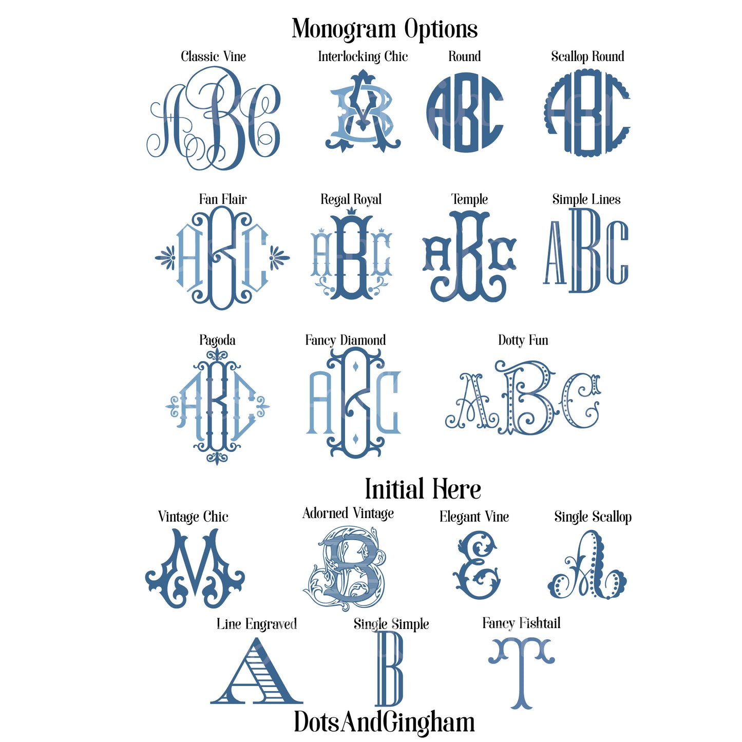 Liberty Floral Monogram Gift Tags or Stickers - DotsAndGingham