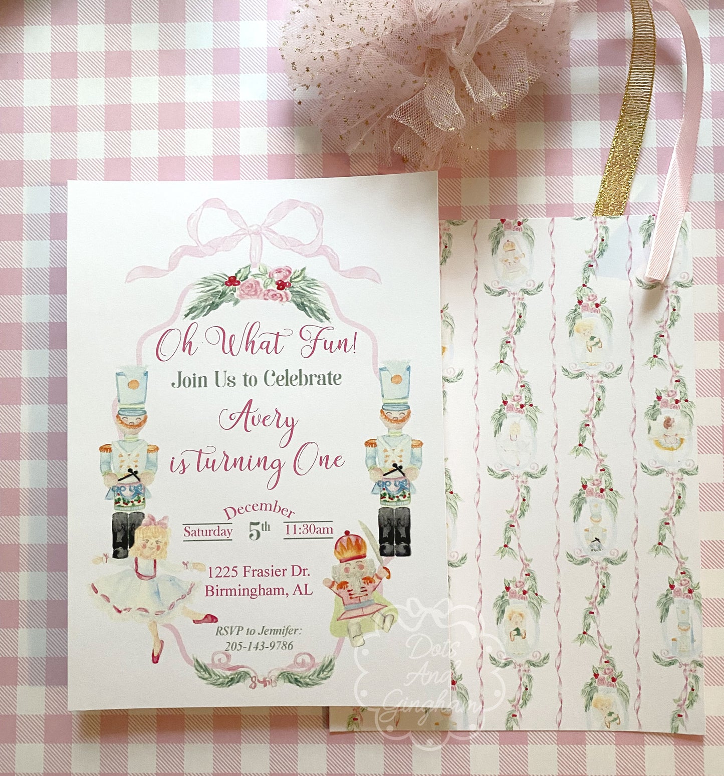 Oh What Fun Invitation / Nutcracker Invitation