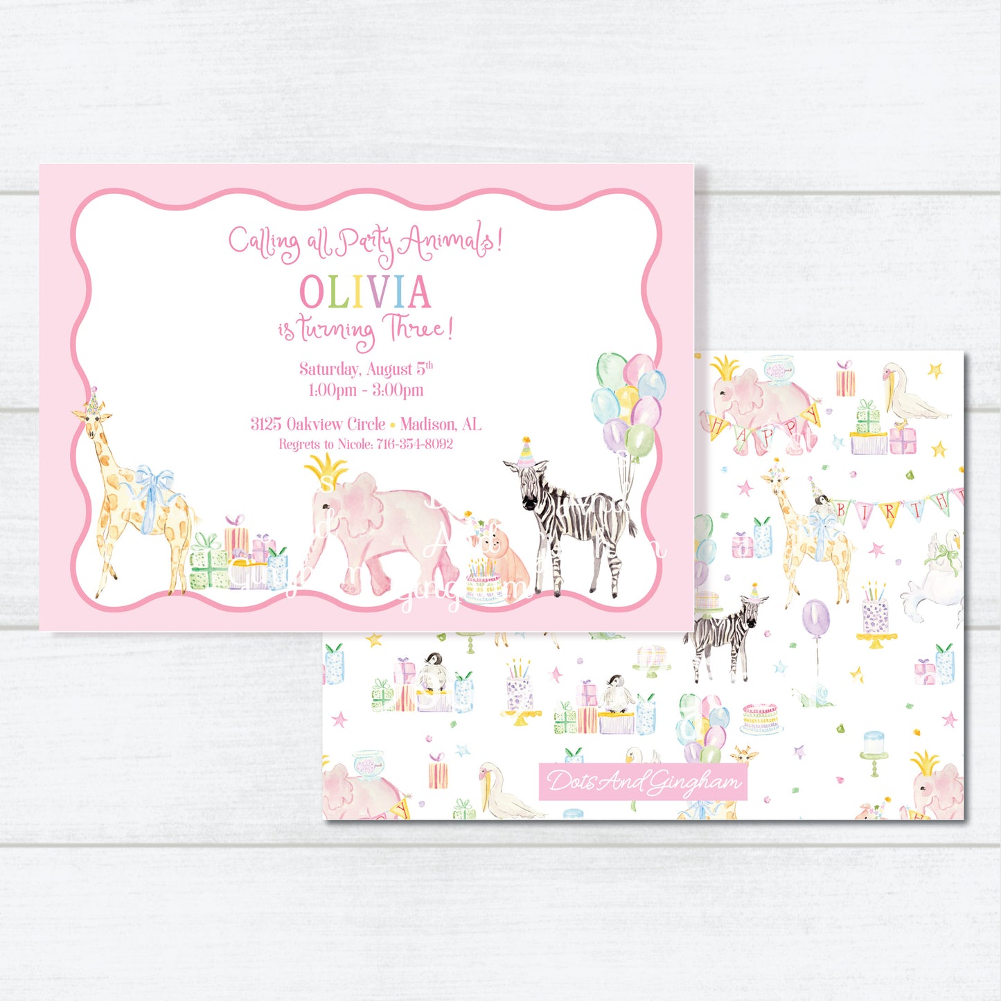 Party Animals Invitation