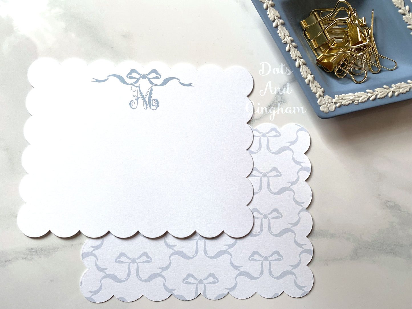 Scallop Bow Note Cards