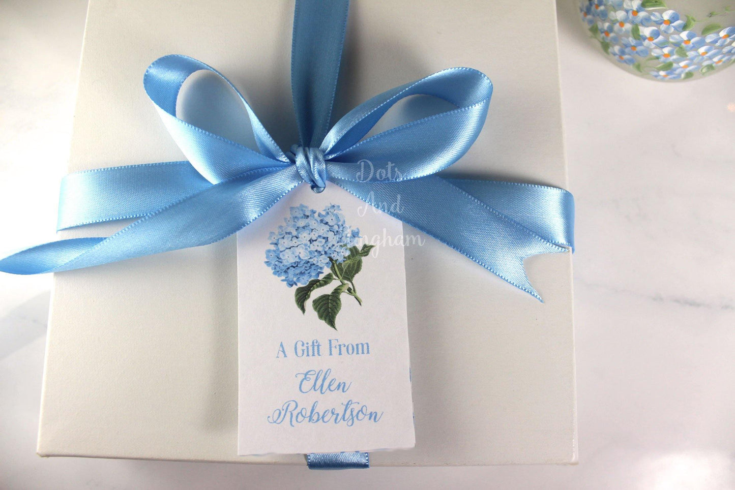 Hydrangea Gift Tags - DotsAndGingham