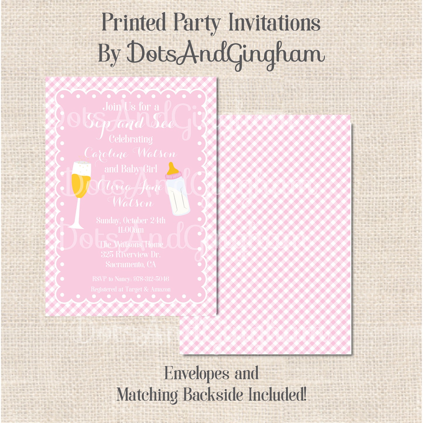 Sip & See Invitation