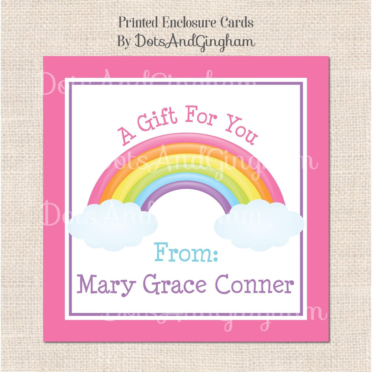 Rainbow Gift Tags or Stickers - DotsAndGingham