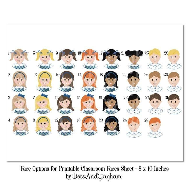 School Girl Bag Tag / School Boy Bag Tag - DotsAndGingham