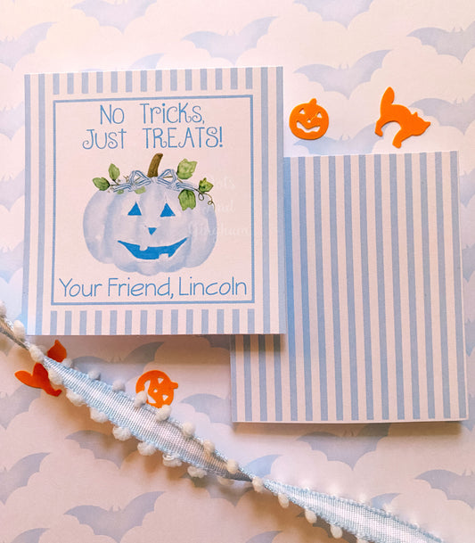 Halloween Jack O Lantern Tags or Stickers