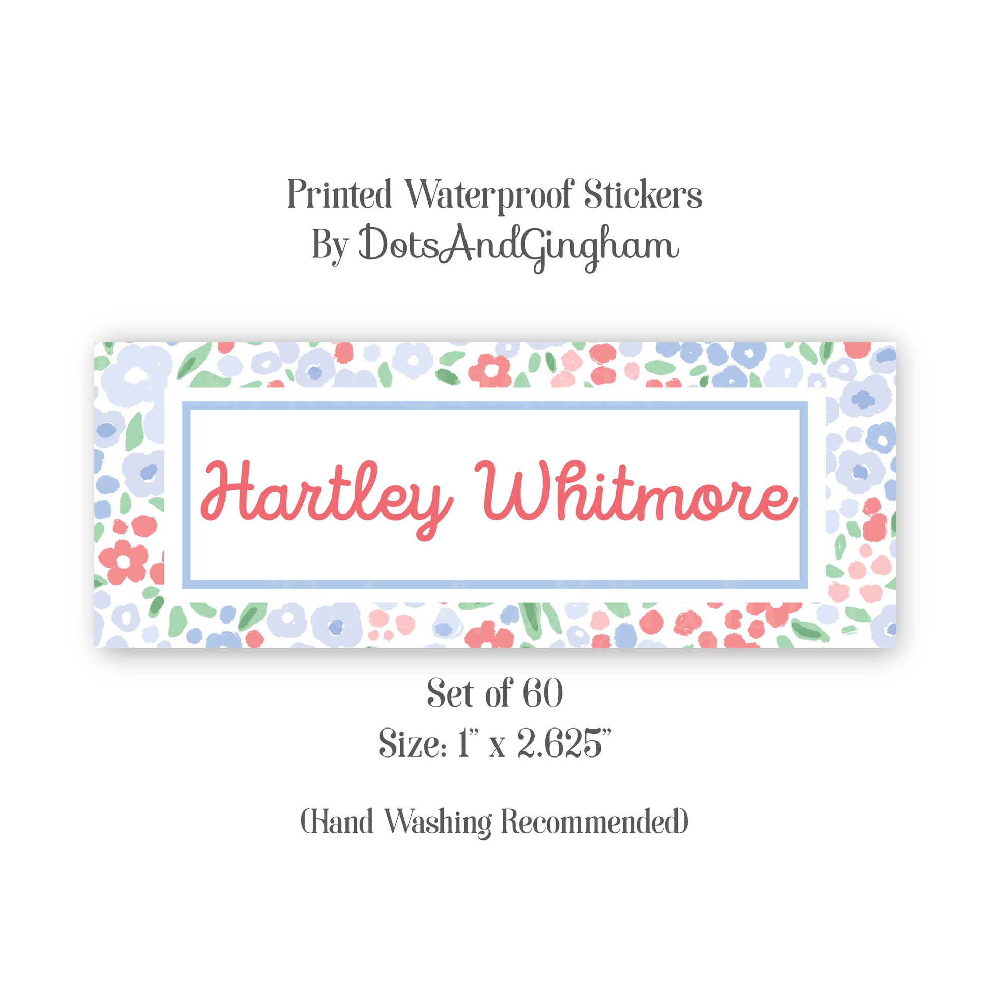 Waterproof Stickers, Waterproof Labels, Back To School Stickers, Watercolor Stickers, School Supply Stickers, Millefleur Stickers