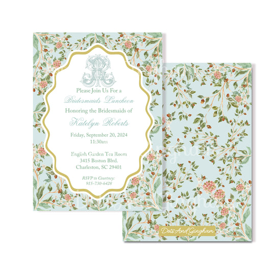 Watercolor Fall Bridal Shower Invitation