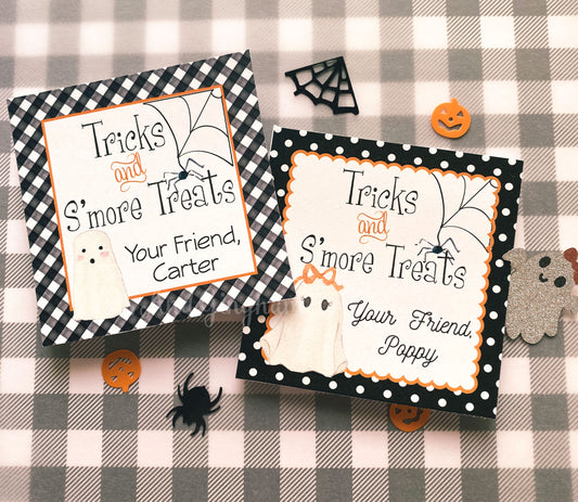 Halloween S'more Tags or Stickers