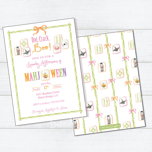 Halloween Mahjong Invitation