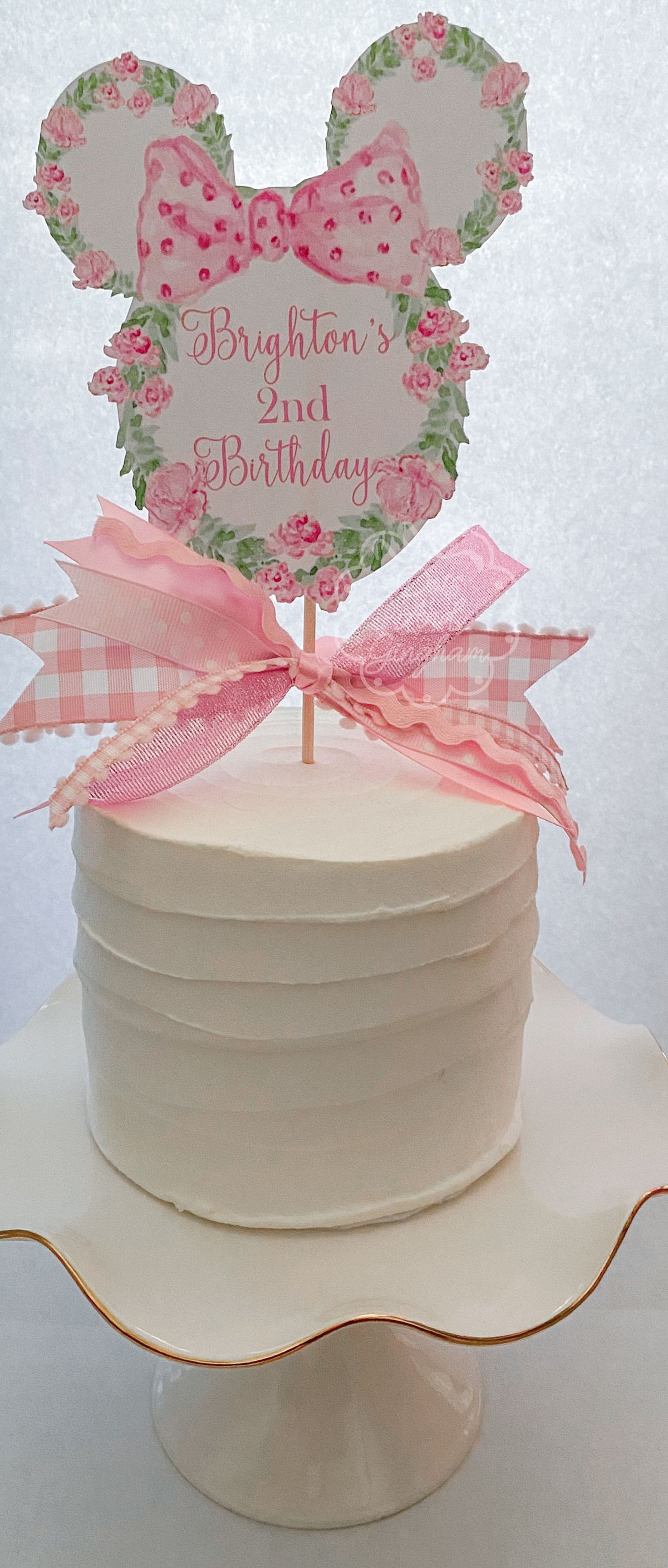 Mouse Cake Topper - DotsAndGingham