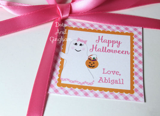 Ghost Girl Tags or Stickers