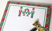 Load image into Gallery viewer, Christmas Nutcracker Notepad, Nutcracker Monogram Notepad
