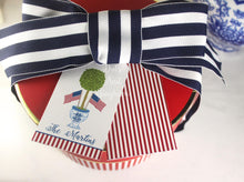 Load image into Gallery viewer, Patriotic Topiary Gift Tags - DotsAndGingham
