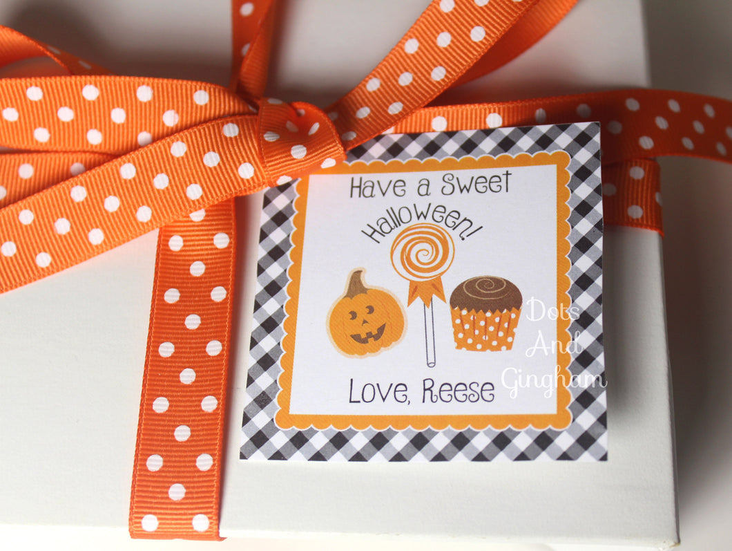 Halloween Sweet Treats Tags or Stickers