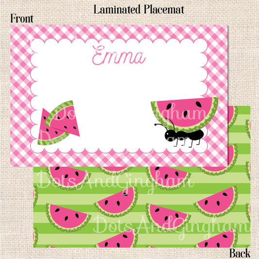 Watermelon Placemat - DotsAndGingham