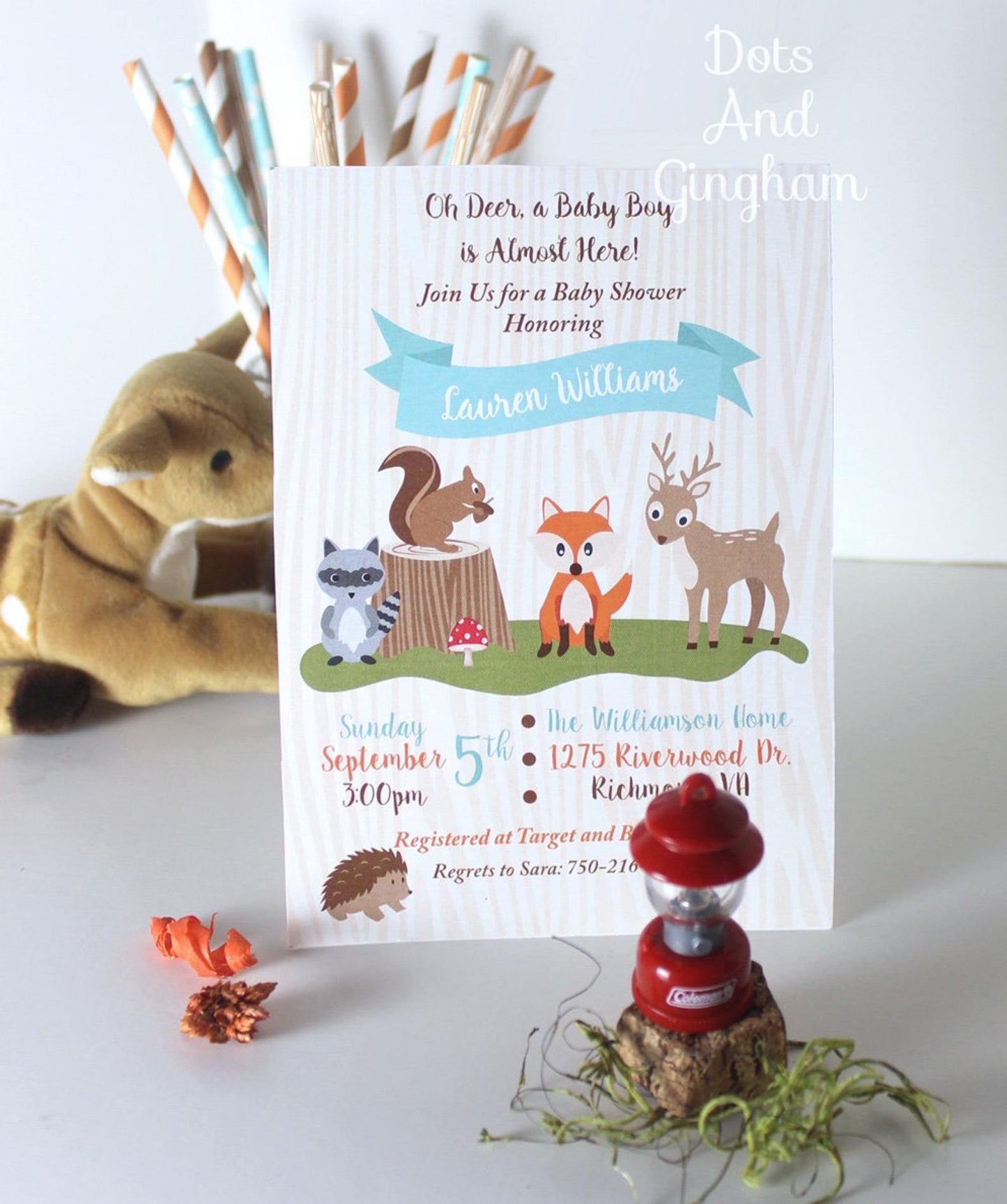 Woodland Invitation - DotsAndGingham