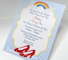 Load image into Gallery viewer, Wizard of Oz Invitation - DotsAndGingham
