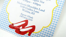 Load image into Gallery viewer, Wizard of Oz Invitation - DotsAndGingham
