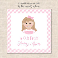 Load image into Gallery viewer, Heirloom Boy/Girl Childrens Face Gift Tag or Stickers - DotsAndGingham
