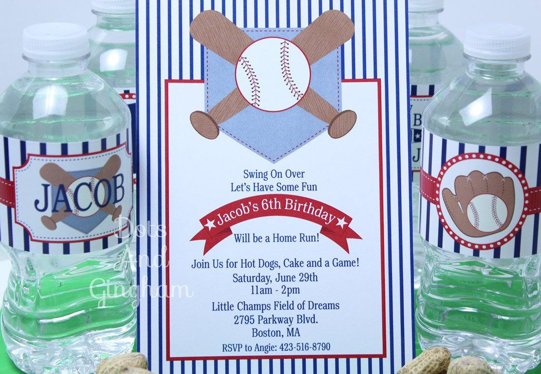 Baseball Birthday Invitation - DotsAndGingham